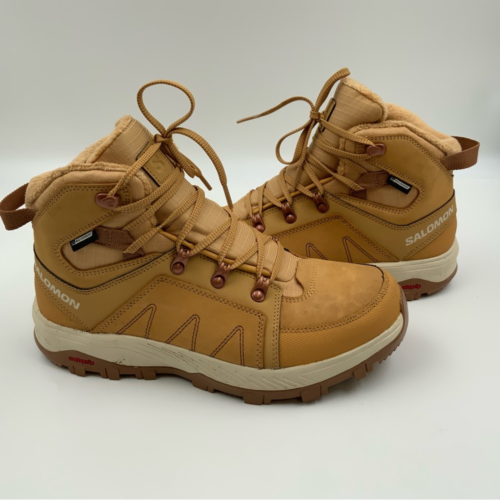 Salomon Tan/Tan Hiking Sneakers Boots
